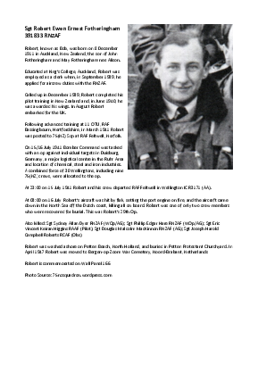 A preview of a PDF biography for Fotheringham, Robert Ewen Ernest